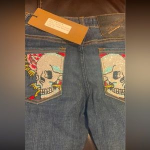 New vintage  Retro EdHardy by Christian Audigier Jeans
